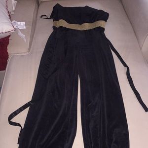 Baby Phat Black/Gold Velvet Jumper